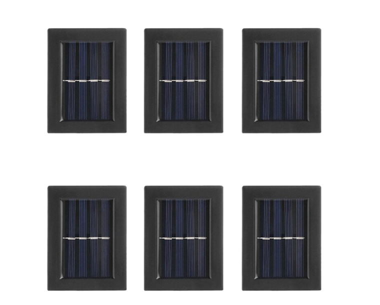 Set 6 Lampi Solare de Perete Decorative , Ip65 Rezistenta la Apa, Lumina Calda