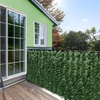 Gard Artificial Verde cu Frunze, 300x100 cm – Intimitate și Natură fără Griji